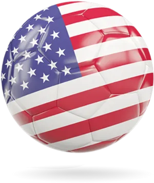 American Flag Soccer Ball PNG Image