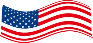 American Flag Waving Veterans Day PNG Image