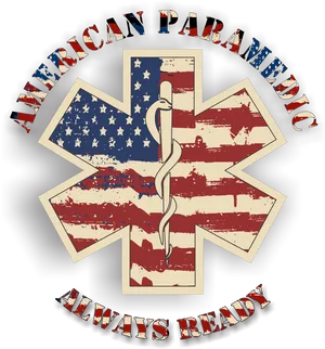 American Paramedic Emblem PNG Image