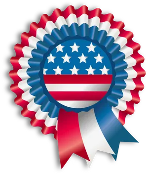 American Patriotic Ribbon Award PNG Image