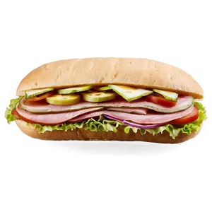 American Sub Sandwich Png Qlx24 PNG Image