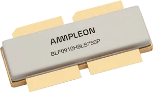 Ampleon_ R F_ Power_ Transistor_ B L F0910 H9 L S750 P PNG Image