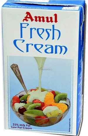 Amul Fresh Cream Packaging PNG Image