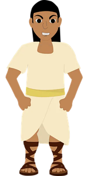 Ancient Egyptian Man Illustration PNG Image