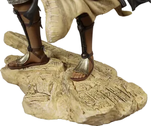 Ancient Figure Sandaled Feeton Hieroglyphics Base PNG Image