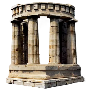 Ancient Parthenon Temple Png Awn PNG Image