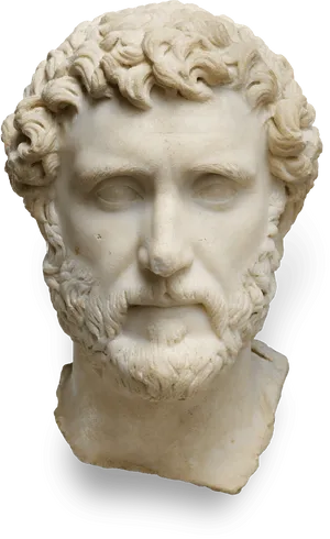 Ancient Roman Bust Sculpture PNG Image