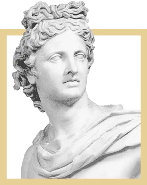 Ancient Roman Bust Sculpture PNG Image