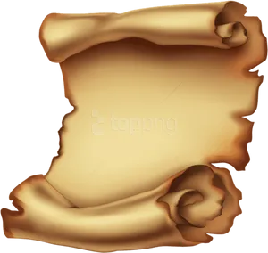 Ancient Scroll Illustration PNG Image