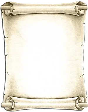 Ancient Scroll Illustration PNG Image