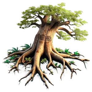 Ancient Tree Roots Art Png 82 PNG Image