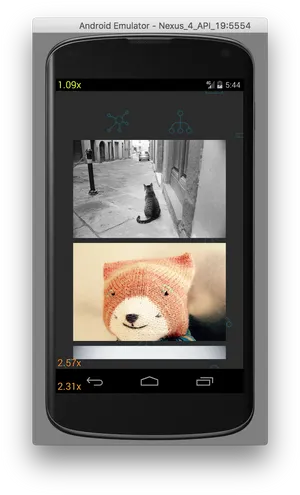 Android Emulator Photo Preview PNG Image