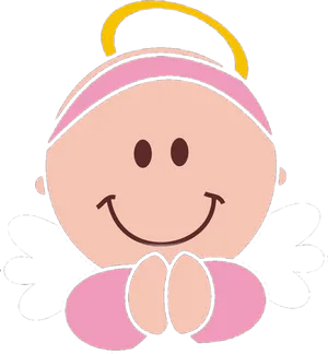 Angel Baby Cartoon Illustration PNG Image