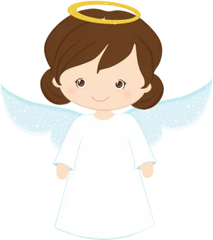 Angel Cartoon Baptism Theme PNG Image