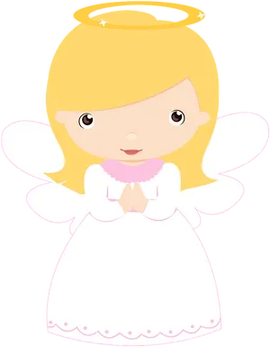 Angel Cartoon Baptism Theme PNG Image