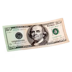 Angled View 20 Dollar Note Png 60 PNG Image