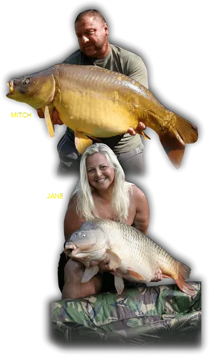 Anglers_with_ Giant_ Carps PNG Image