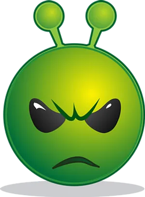 Angry Alien Emoji PNG Image