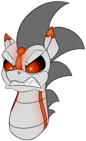 Angry_ Animated_ Dragon_with_ Red_ Eyes PNG Image