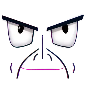 Angry Anime Face Png Hsl PNG Image