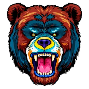 Angry Bear Head Design Png 93 PNG Image