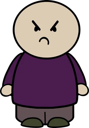 Angry Cartoon Character.png PNG Image