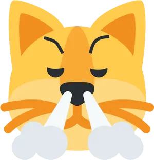 Angry_ Cat_ Emoji_with_ Steam_ Nose.png PNG Image