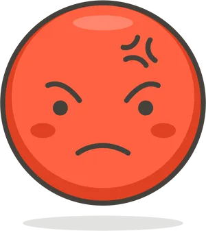 Angry Emoji Expression PNG Image