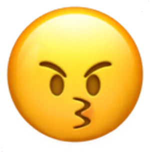 Angry Face Emoji Expression.png PNG Image