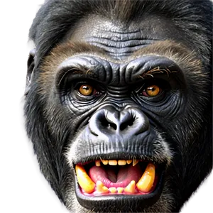 Angry Gorilla Face Png 06252024 PNG Image