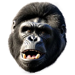 Angry Gorilla Face Png Kgu PNG Image