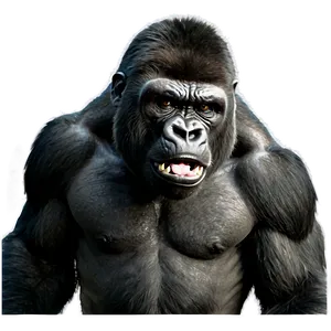 Angry Gorilla In Jungle Png Ego7 PNG Image