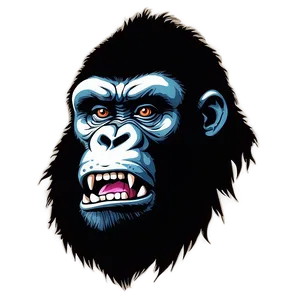 Angry Gorilla Vector Art Png 06252024 PNG Image