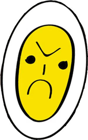 Angry Yellow Face Emoji.png PNG Image