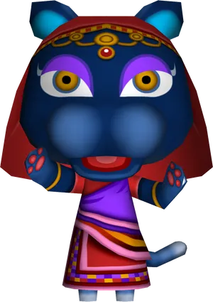 Animal Crossing Character Ankha PNG Image