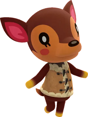 Animal Crossing Deer Villager PNG Image