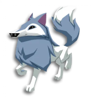 Animal Jam Arctic Wolf Illustration PNG Image