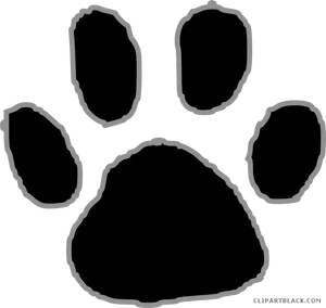 Animal Paw Print Outline PNG Image