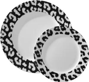 Animal Print Dinner Plates PNG