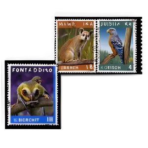 Animal Series Postage Stamp Png 06122024 PNG Image