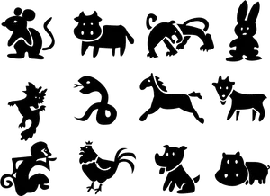 Animal_ Silhouettes_ Vector_ Set PNG Image