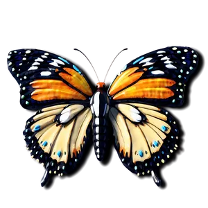 Animated 3d Butterfly Model Png Utm PNG Image