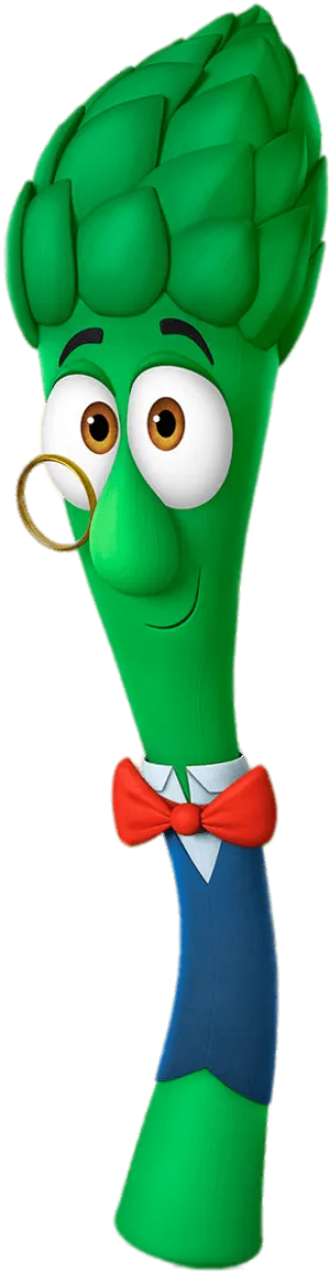 Animated Asparagus Character.png PNG Image