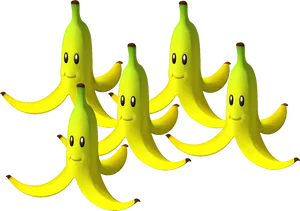 Animated Banana Characters PNG Image