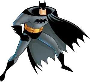 Animated Batman Stance PNG Image