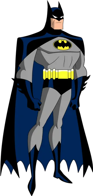 Animated Batman Standing Pose PNG Image