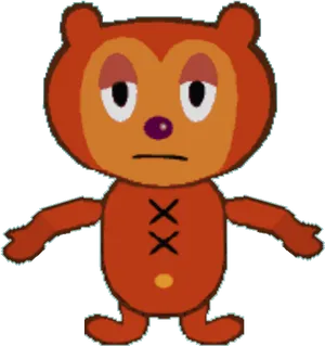 Animated Bear Character PNG Image