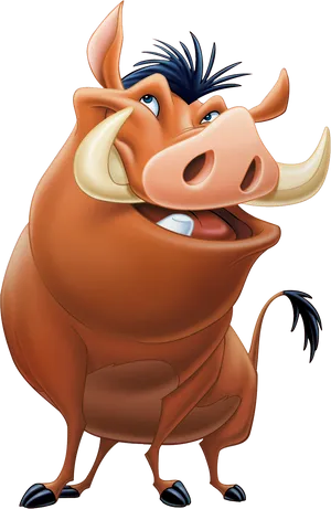 Animated Boar Character PNG Image