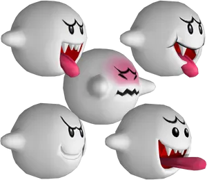 Animated Boo Expressions PNG Image