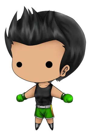 Animated Boxer Character.png PNG Image